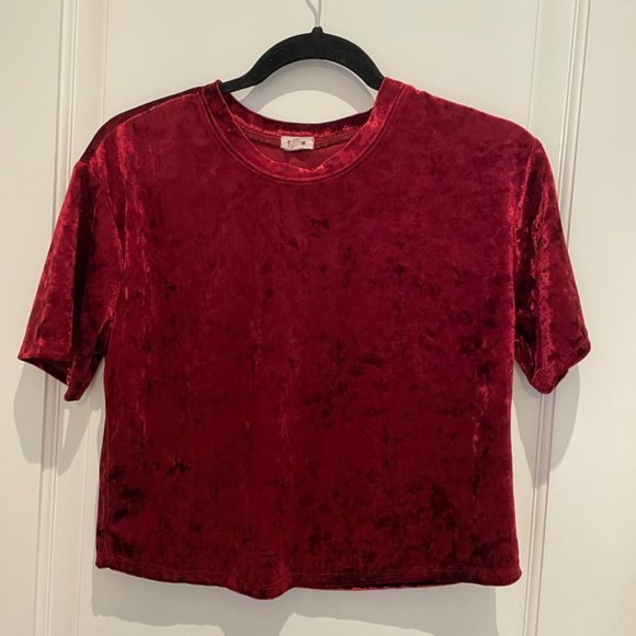 Garage Red Velvet-style Top - Picture 1 of 4